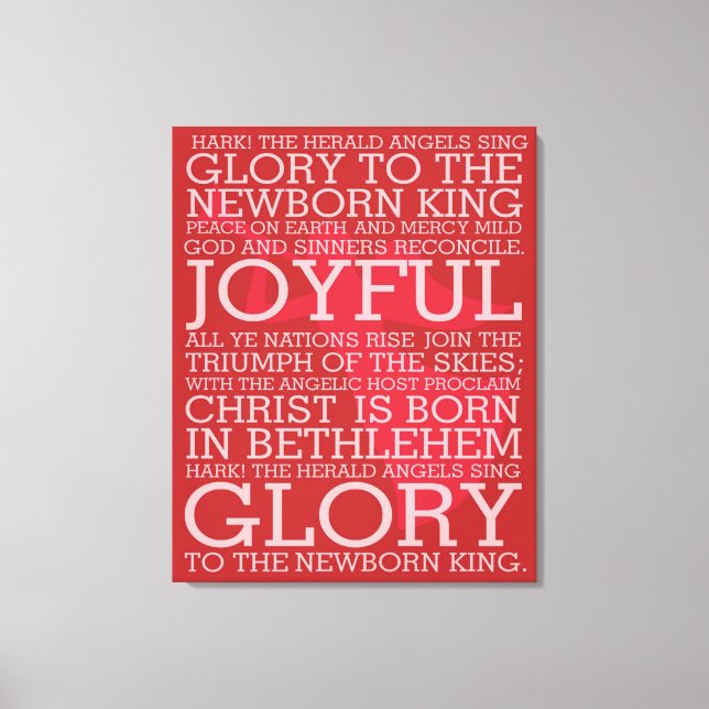 A Canvas de Natal Hark, o Herald (Frente)