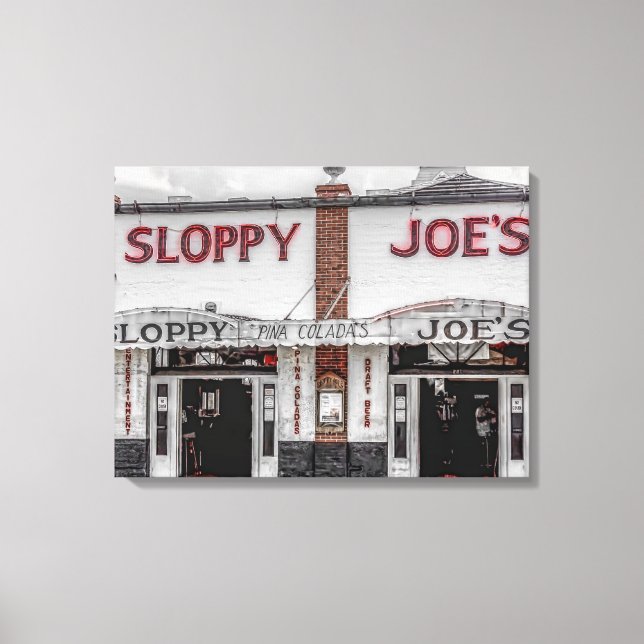 A Canvas do Chave Ocidental de Sloppy Joe (Frente)
