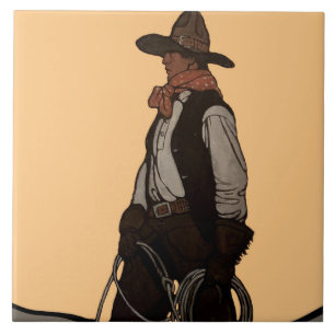 A Capa da Revista The Cowboy por NC Wyeth