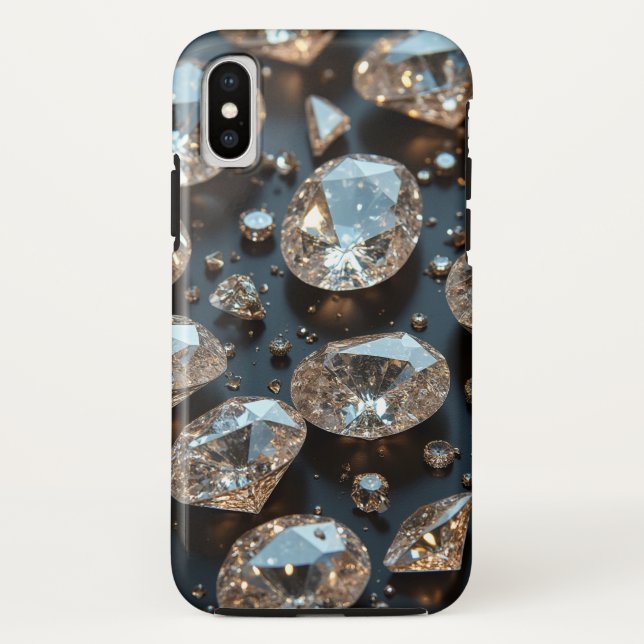 A capas de iphone de diamante parece um luxo de di (Verso)