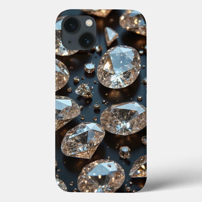 A capas de iphone de diamante parece um luxo de di (Verso)