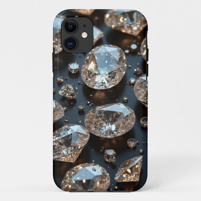 A capas de iphone de diamante parece um luxo de di (Verso)