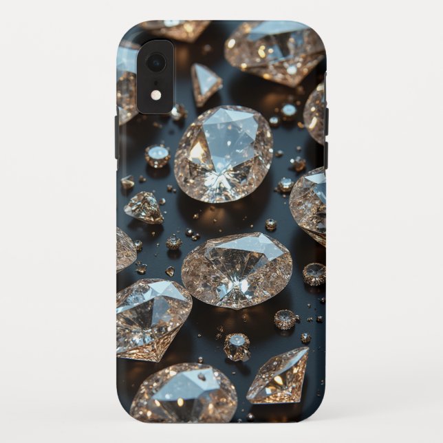 A capas de iphone de diamante parece um luxo de di (Verso)