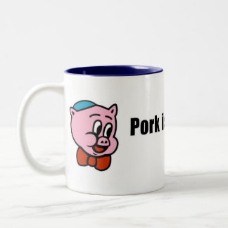 A carne de porco é caneca Kosher do 2-Tom