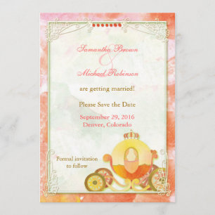 A Carruagem da princesa: Salvar os convites da