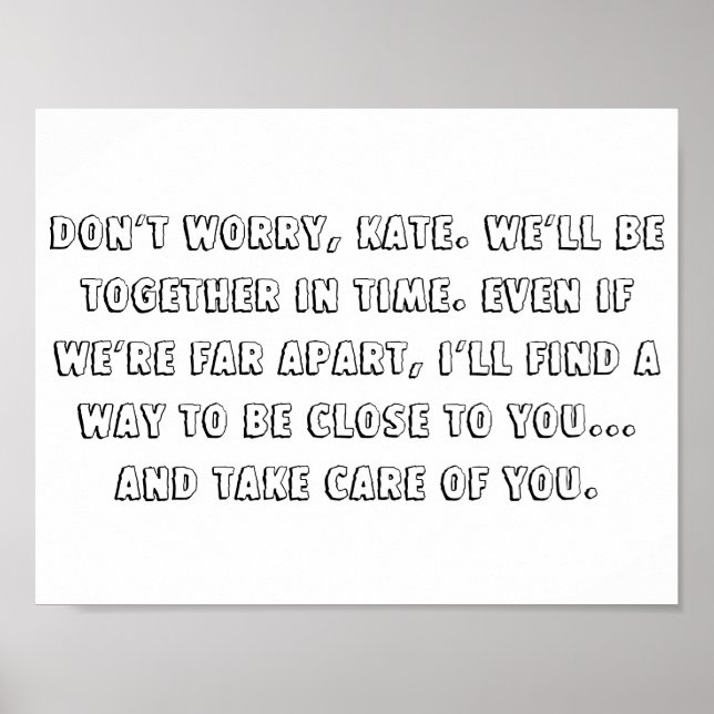 A casa do lago cita poster de 11" x 8,5" (Frente)