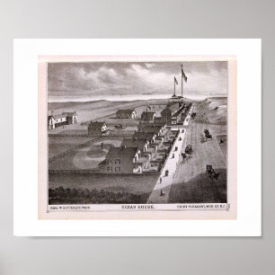 A casa do oceano do impressão de 1878 REPRO,