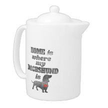 A casa é o lugar onde meu Dachshund é impressão de