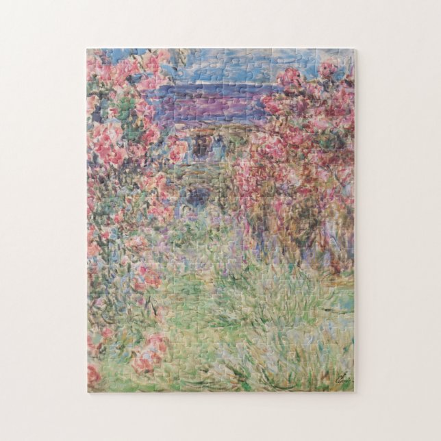 A Casa entre os Rosas de Monet Quebra-cabeça (Vertical)