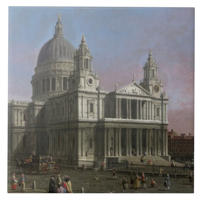 A catedral de St Paul, 1754 (óleo em canvas) (Frente)