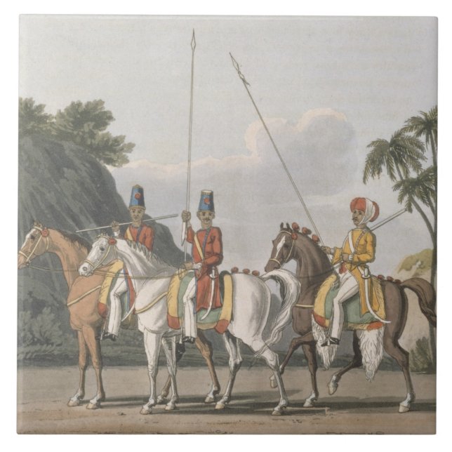 A cavalaria irregular, exército de Bengal 1817, (Frente)
