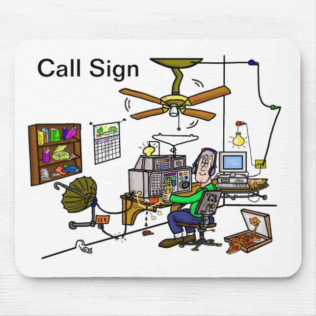 A caverna engraçada Mousepad do presunto (Frente)