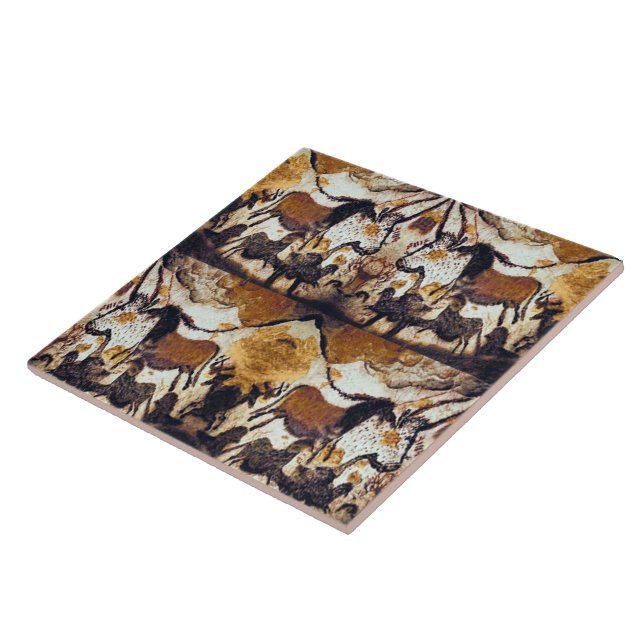 A caverna Scribbles a cavalos Trivet (Lateral)