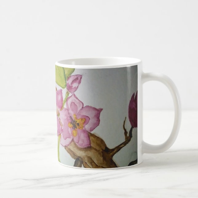 a cereja floresce caneca (Direita)