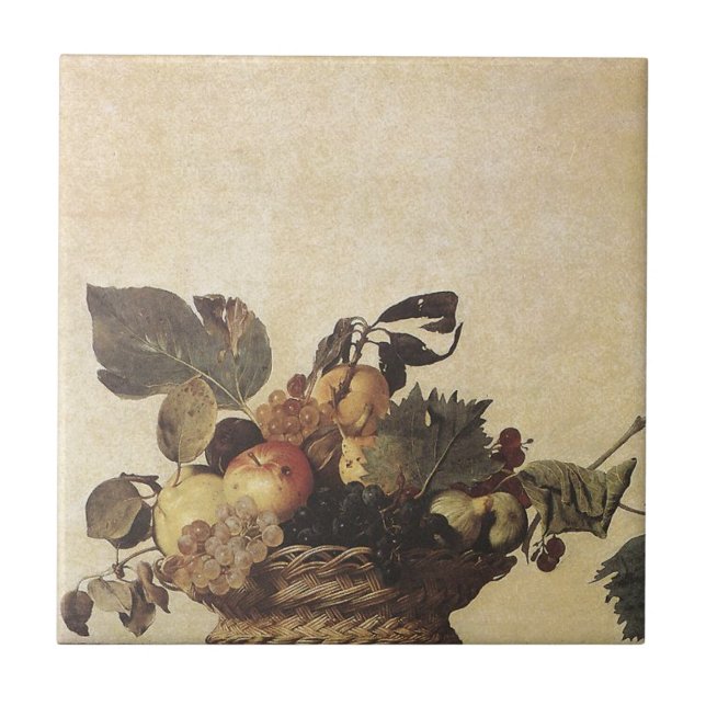 A cesta de Caravaggio da fruta (Frente)