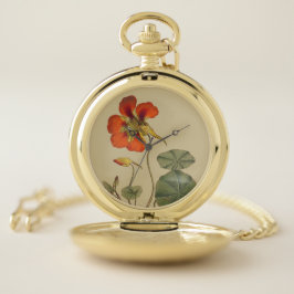 A chagas do vintage floresce o relógio de bolso