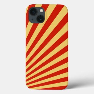 A chama retro Sun irradia o fundo