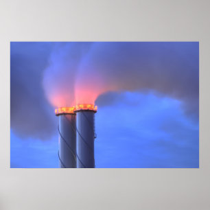 A chaminé junta o poster