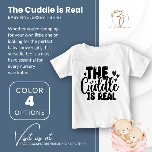 A charada é a camiseta do Real Baby Fine Jersey
