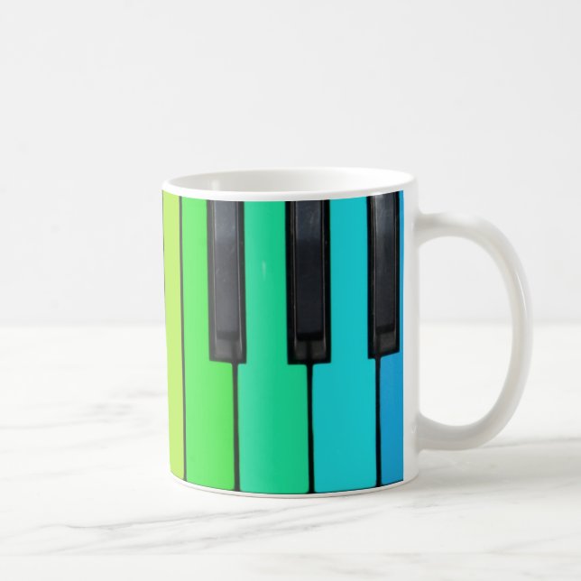 a chave do piano projetou a caneca (Direita)