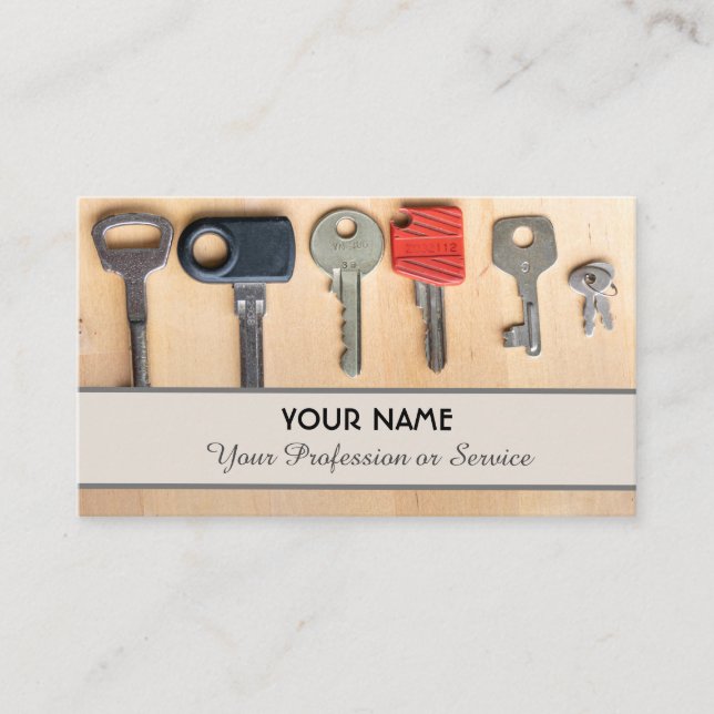 A chave do seu sucesso - cartão de visita (Frente)