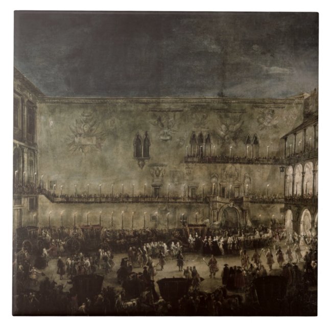 A chegada da princesa Amelia de Saxony, em um (Frente)