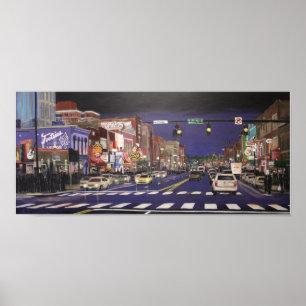 A cidade da música ilumina o poster