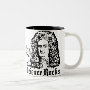 A ciência do senhor Isaac Newton balança canecas