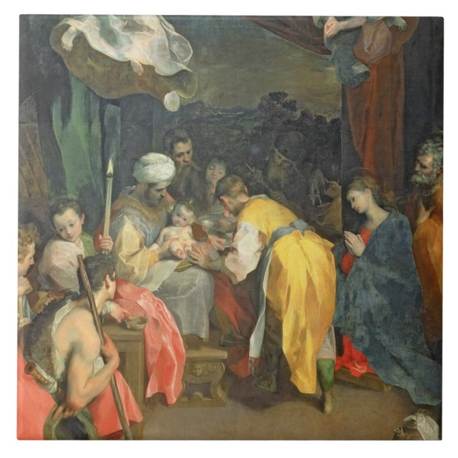 A circuncisão do cristo, 1590 (óleo em canvas) (Frente)