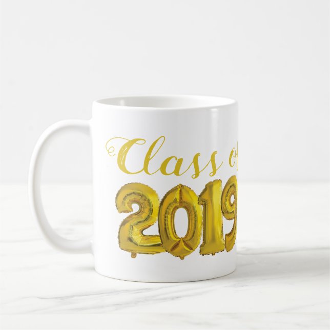 A classe do ouro 2019 Balloons a caneca para (Esquerda)