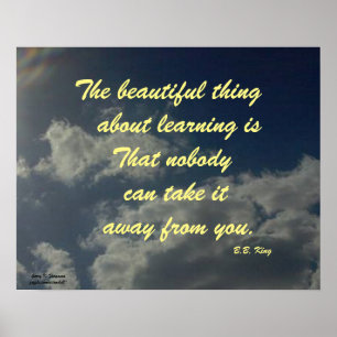 A COISA BONITA SOBRE APRENDER POSTER B.B.KING