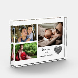 A Colagem de Fotos Personalizada Moderna Ama Seu B