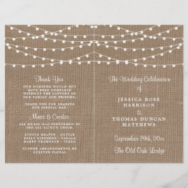 A Coleção De Casamento Da Corrida Burlap String Li