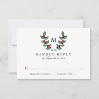 A Coleção de Casamento Monogram Berry Bush - RSVP
