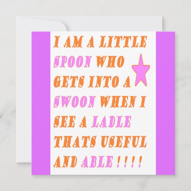 A Colher Apaixona-Se Pela Escada (Frente)