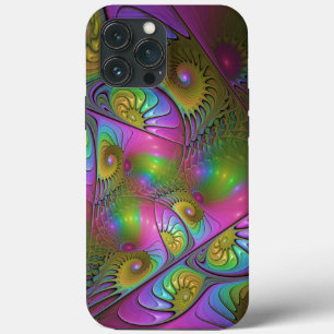 A Colorida Arte Abstrata Fractal Trippy Luminosa