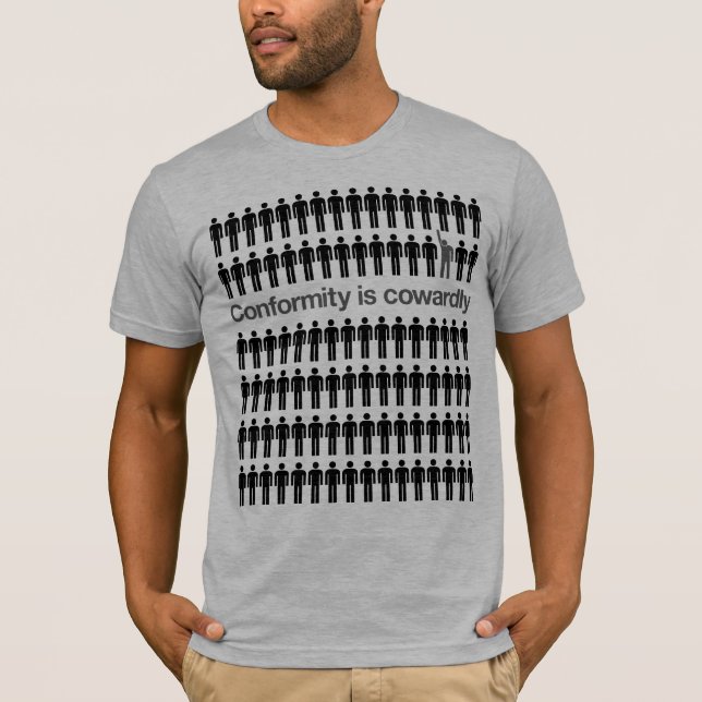 A conformidade é camisa Cowardly (Frente)