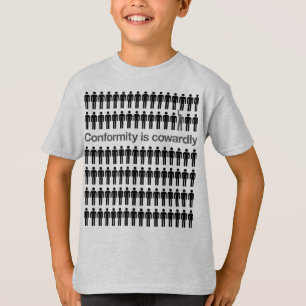 A conformidade é camisa Cowardly