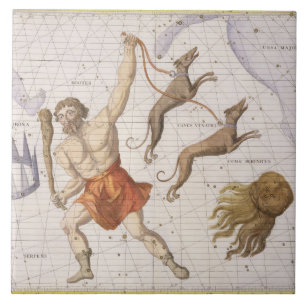 A constelação de Bootes, chapeia 20 'do atlas Co