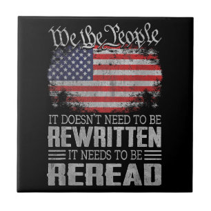 A Constituição dos EUA sobre a bandeira dos EUA pr