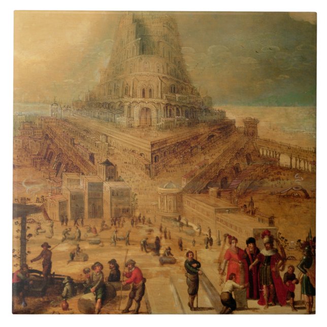 A construção da torre de Babel (painel) (Frente)