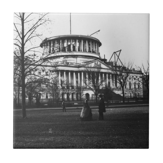 A construção do Capitólio na C.C. de Washington (Frente)