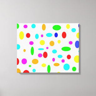 A cor pontilha canvas