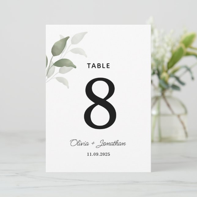 A Cor Verde Deixa A Mesa De Casamento (Em pé/Frente)