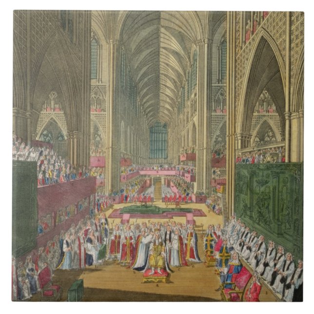 A coroação do rei James II (1633-1701) da (Frente)