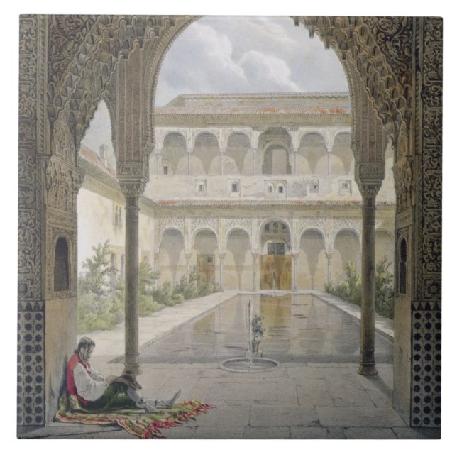 A corte do Alberca no Alhambra, Granada, (Frente)