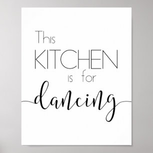 A cozinha é para a Poster de dança