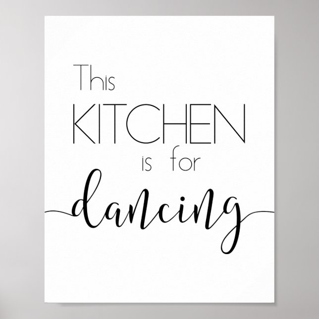 A cozinha é para a Poster de dança (Frente)