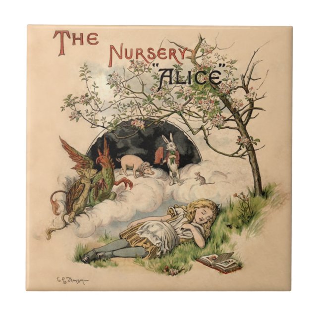 A Creche Alice 1890 Capa Vintage Mundo das Maravil (Frente)