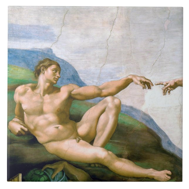 A Criação de Adão (detalhes), Michelangelo (Frente)